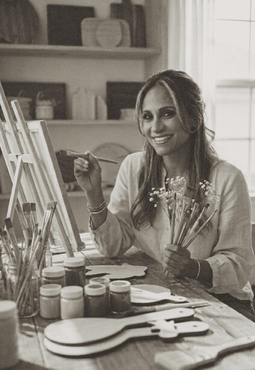 Lis Smith in the Craft Room