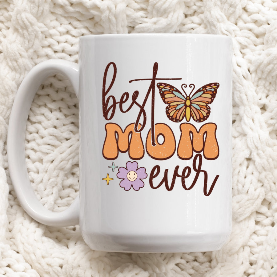 Ceramic Coffee Mug 15oz  Best Mom Ever, Mother gift